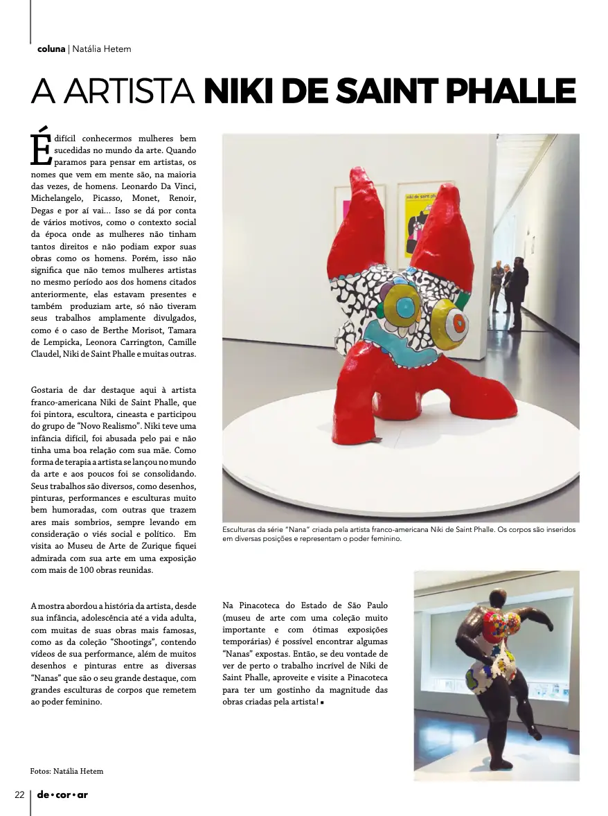 Decorar Ed. 156 - A artista Niki de Saint Phalle