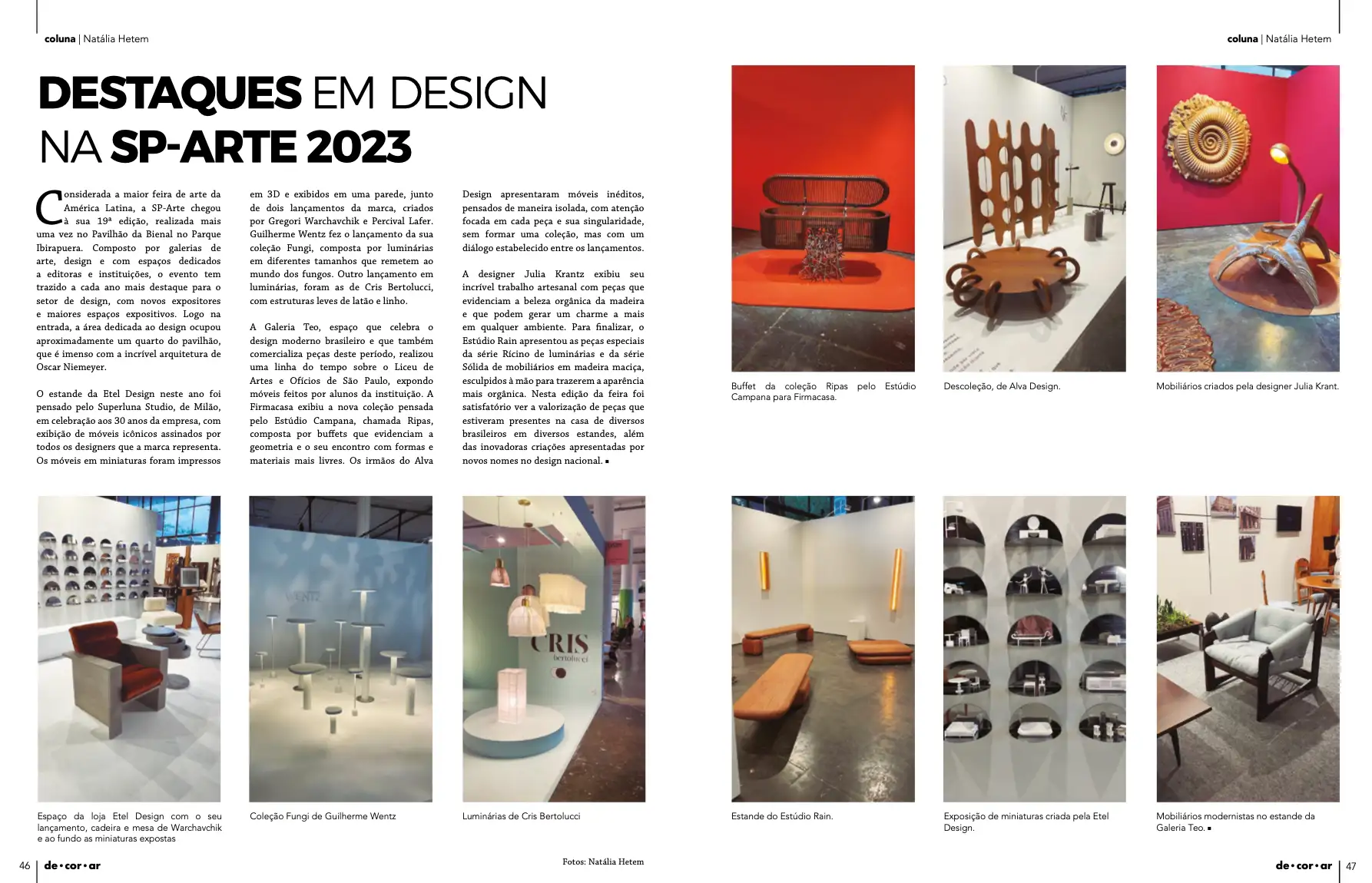 Decorar Ed. 157 - Destaques em design na SP-Arte 2023