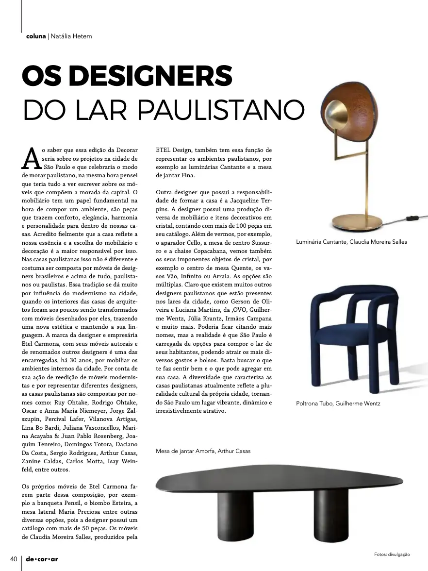 Decorar Ed. 164 - Os designers do lar paulistano